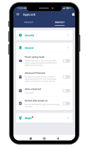 AppLock - General Settings